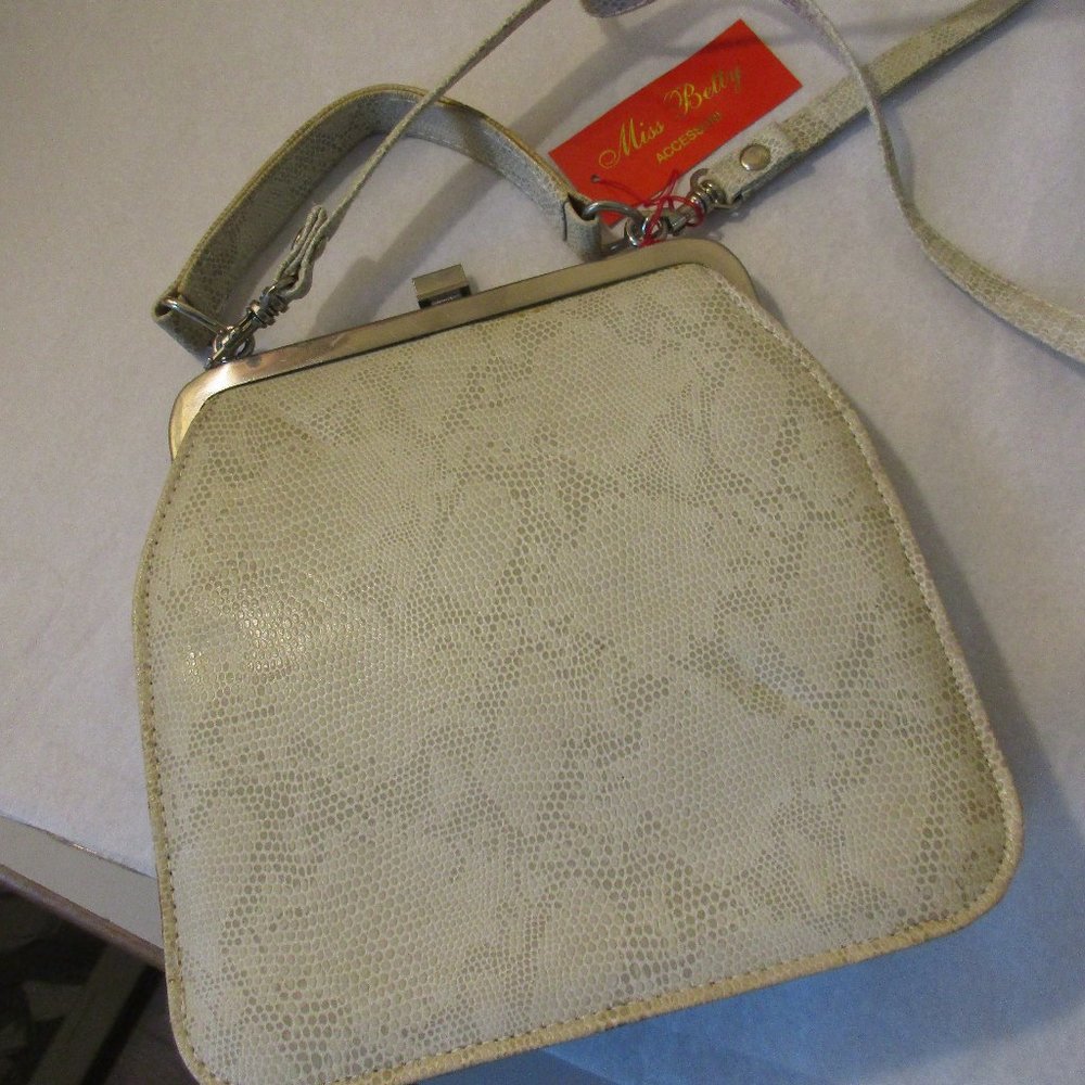 FINAL PRICE  Vintage  Miss Betty Faux Leather Purse Handbag Bag